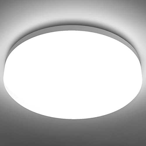 Lepro Bathroom Light, 15W 1500lm Ceiling Lights, 100W Equivalent, Waterproof IP54, Small, Dome, Modern, Flush Ceiling Light for Kitchen, Bulkhead, Toilet, Porch, Bedroom, Utility Room and More