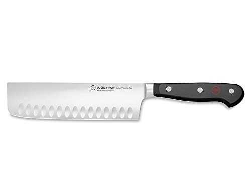 Classic 7 Inch Nakiri Knife, Black