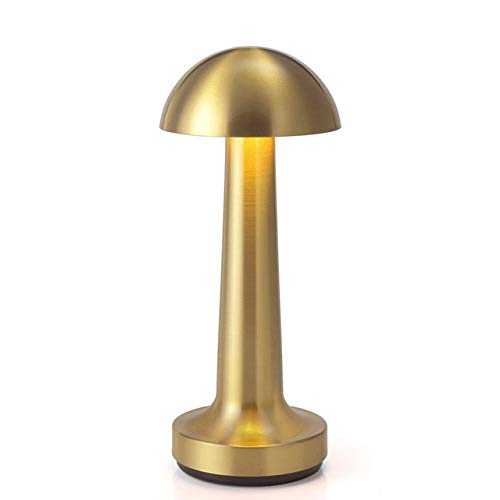 Brass Cordless Bar Table Lamps Restaurant Portable Battery Desk Lamp Modern Chargeable Night Lights Bedside Stand Light Fixtures Gold