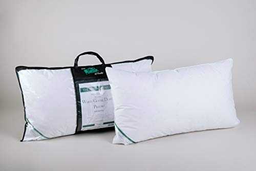 Super King Size Hungarian Goose Down Pillow Soft 95% Down 650 High Fill Power (One Super King Size Pillow)