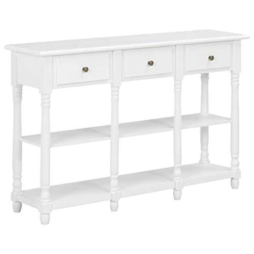 Furniture,Tables,Accent Tables,End Tables,Console Table White 120x30x76 cm MDF,