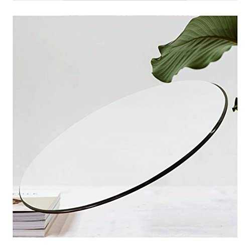 Table Top Tempered Glass Round Table Top Transparent Round Dining Table High Temperature Resistance, Bearing 300KG Smooth Edges Perfect for Dining Table Tempered Glass Round (Size : 80cm-31inch)