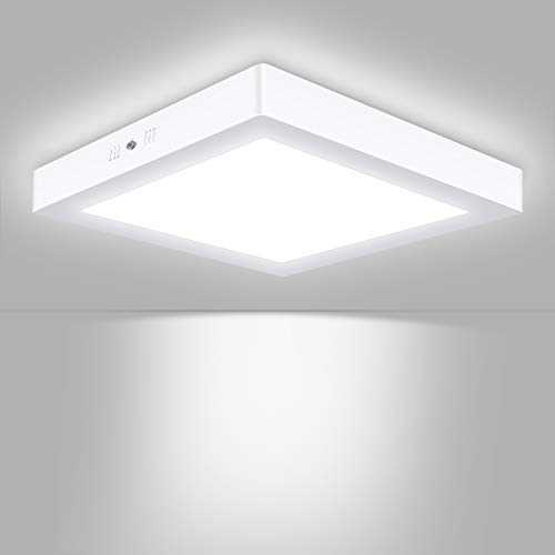Unicozin LED Ceiling Light, 150W Equivalent, 24W 2000lm, Daylight White 6000K, 30 x 3.8 cm, Square, Surface Mounted Led Ceiling Lamp for Kitchen, Living Room, Hallway