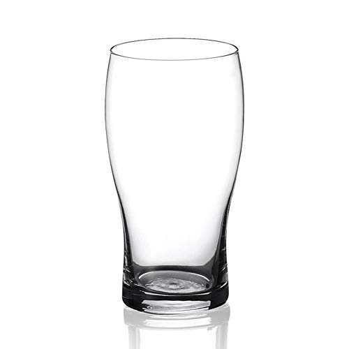 Amisglass Tulip Pint Glasses Set of 6, Classics Craft Beer Glasses, Pub Beer Glass for Beer Drinking, 600 ML