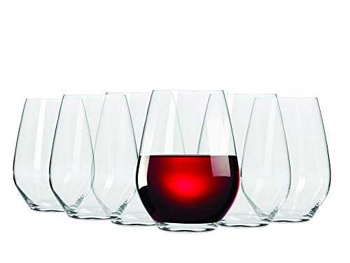 Maxwell & Williams Vino Stemless Wine Glass Set, 6 Glasses
