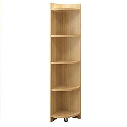 NgMik Corner Ladder Corner Cabinet Shelf Simple Modern Triangle locker storage Cabinet Display Rack Multipurpose (Color : Natural, Size : 50x150cm)