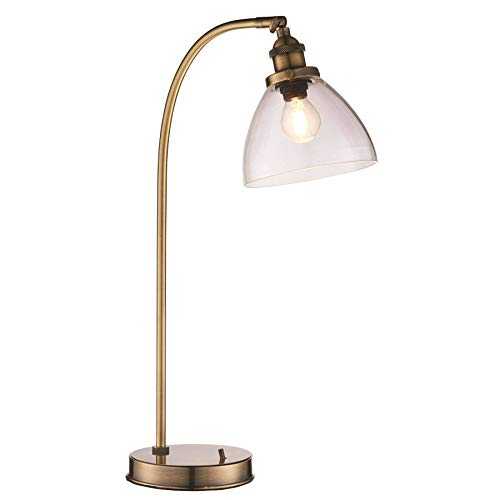 Hansen Task Table/Desk Lamp 40W SW - Antique Brass Finish