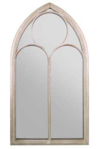 MirrorOutlet Rustic Home & Garden Outdoor Wall Mirror Chapel Window Design 5ft x 2ft8 150cm x 81cm, GMA020