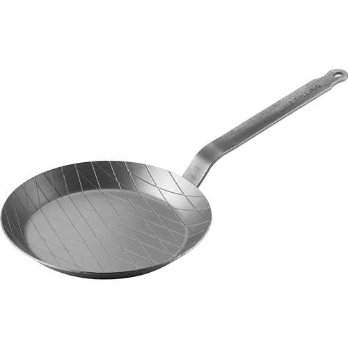 Forged 9.5-inch Carbon Steel Fry Pan 1, Silver