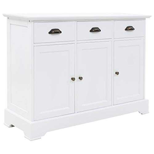 vidaXL Sideboard with 3 Doors MDF and Pinewood 105x35x77.5cm Side Cabinet