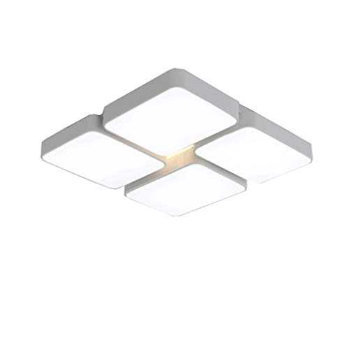 YANQING Durable Eye Protection Creative Geometric Ceiling Light, Ceiling Lamp Bedroom Study Room Living Room Ceiling Lights (Color : White Light),Colour:White Light (Color : White Light)