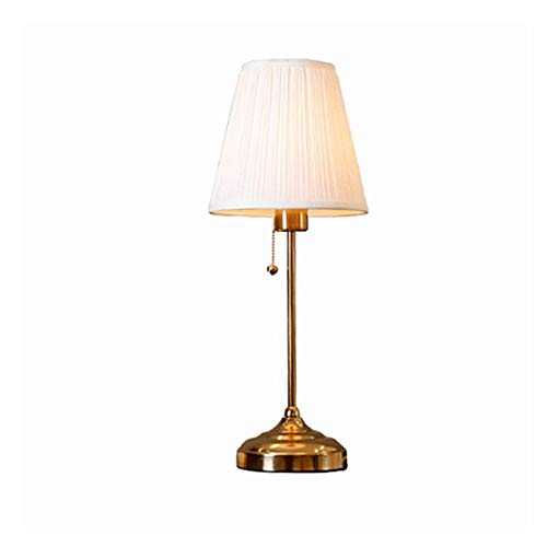 angelHJQ Table Lamp Nordic Luxury Bedroom Bedside Lamp Home American Warm Living Room Counter Lamp Modern Minimalist Brass
