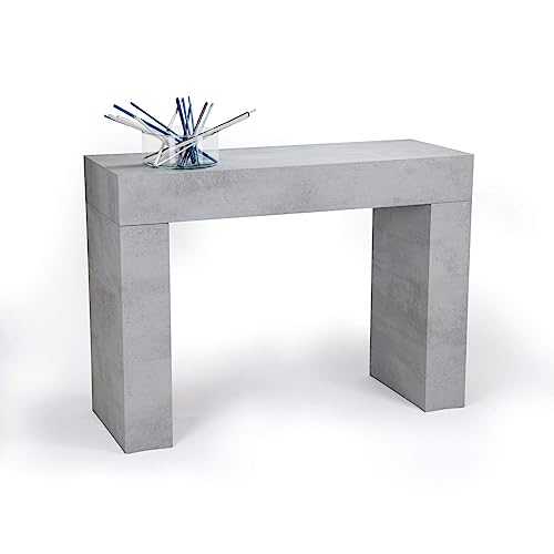 Mobili Fiver, Console Table, Evolution, Concrete Grey, Laminate-finished, Made in Italy