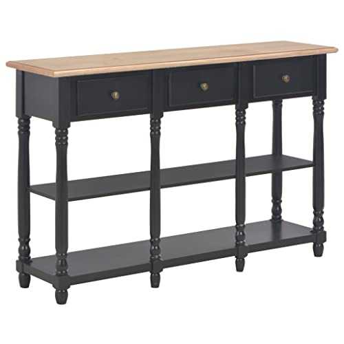 Furniture,Tables,Accent Tables,End Tables,Console Table Black 120x30x76 cm MDF,
