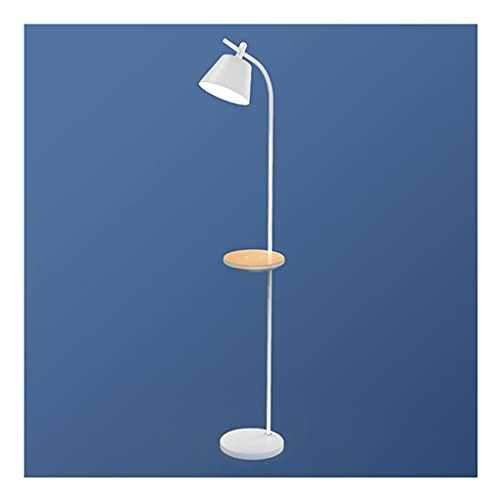 zdz Touch Switch LED Floor Lamp，24w Metal Modern White Stepless Dimming Bright High Pole Floor Light，for Bedroom，living Room (Color : White)