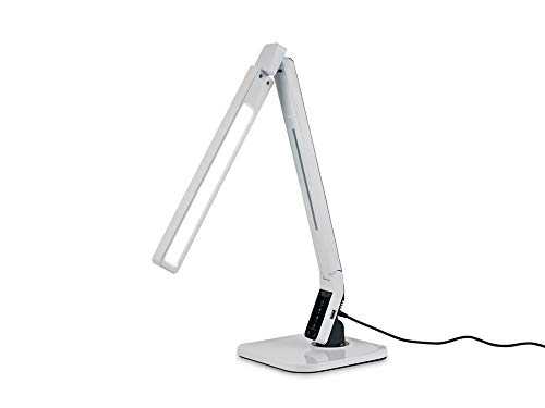 Deco D0248 Lido LED Table Lamp White with USB Charging Port, 15W, 960lm, 3300/4200/5300/6200K