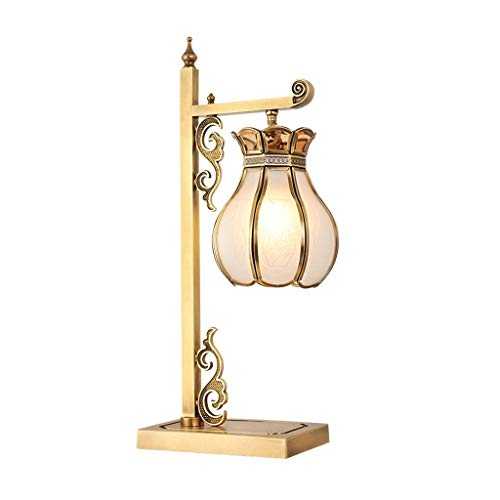 Desk Lamps Touch Control Table Lamp Brass Refined 110V~240V Bedside Lamp Desk Lam For Classical Chinese Style Living Room Or Room Decoration Table Lamps