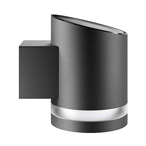 Truro Outdoor Solar Wall Light - Anthracite Grey