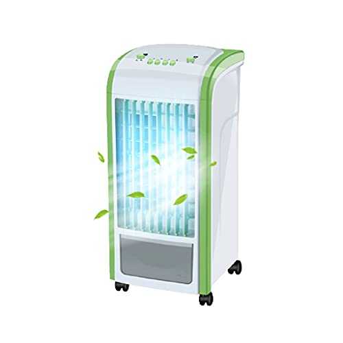 ZAJ Cool down Portable Air Conditioner Fan Mobile Refrigeration Small Air Cooler Perfect for Home and Office Portable (Color : Green, Size : 29X32X21cm)