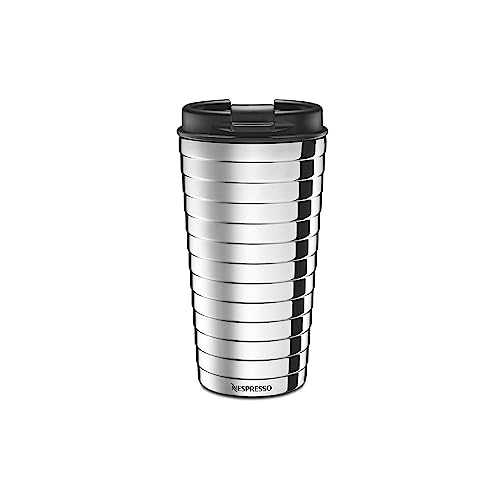 Nespresso Touch Travel Mug Silver Tumbler Stainless Steel 345ml