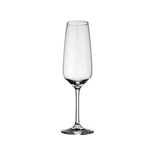 vivo by Villeroy & Boch Group - Voice Basic champagne glass set, 4-piece, 283 ml, crystal glass, dishwasher-safe
