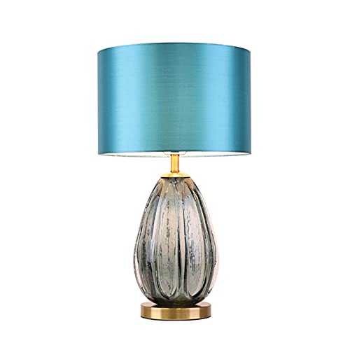 FEIYIYANG Bedside Lamp for Bedroom Creative Table Lamps Plexiglass Bedside Table Lamps with Fabric Lampshade Modern Concise Nightstand Table Lamps for Home Office, 21.6" H Table Lamps for Living room