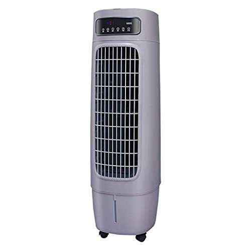 XPfj Mobile Air Conditioners 30L portable tower fan, 3 fan speeds, remote control, 12 hours timer and sleep, suitable for home and office (Color : Grey)