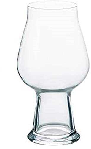 Luigi Bormioli Birrateque Craft Beer Glasses IPA/White (Set of 2), 18.25 oz, Clear