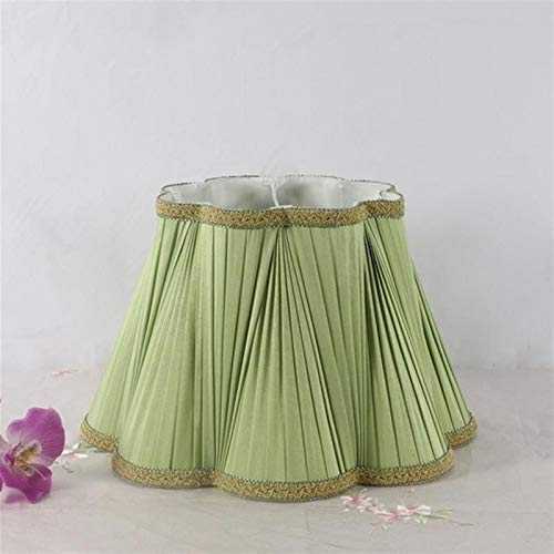 kengbi Simple Elegant The Delicate Lamp Shade Easy To I E27 Art Deco Lamp Shade For Table Lamp Floor Lamp Light Green Shade Silk Fabric Beige Lampshades Modern Style Lamp Cover (Body Color : Green)