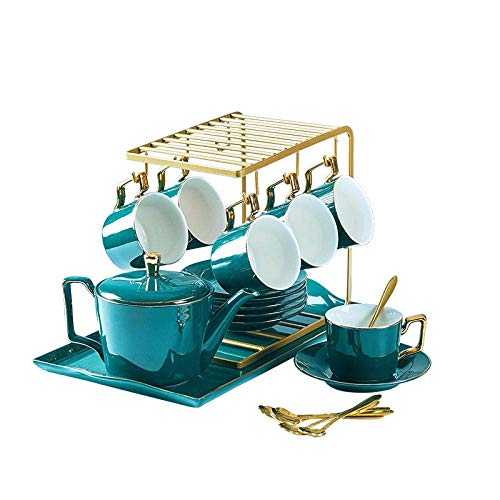 HKX Porcelain Tea Set Cup and Saucer Set Afternoon Tea Set Tea Set