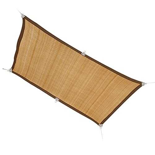 LIFEIBO Shading Net,Anti-UV Sun Shade Sail Garden Patio Party Sunscreen Canopy 96% UV Block Rectangular Shade Mesh Net, 40 Sizes (Color : Beige, Size : 6x10m)
