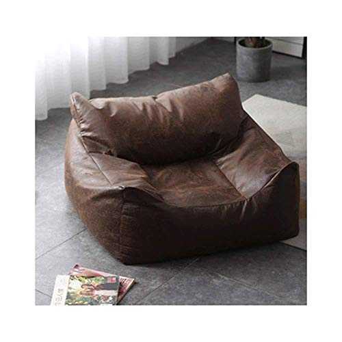 GJZM Leather recliner, armchair sofa, home lounge chair, reclining game, lazy couch
