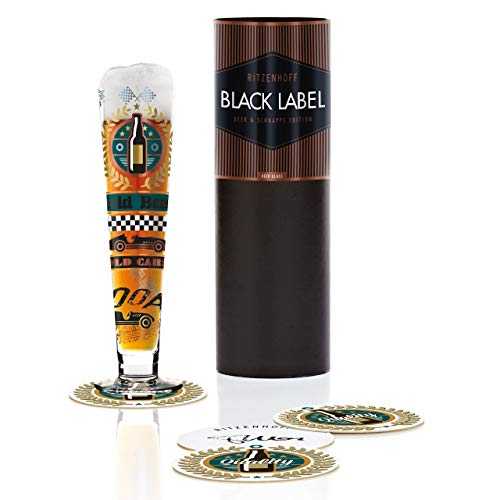 RITZENHOFF Black Label Beer Glass 1010229 6.5 x 6.5 x 25 cm Multi-Coloured