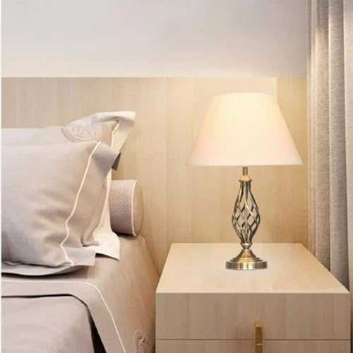 Kingswood Barley Twist Traditional Table Lamp & Shade Bedside Antique Brass (2 X Lamps)