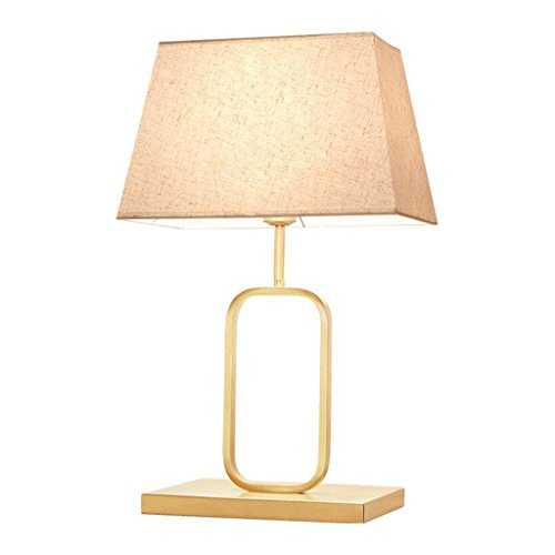 Table lamp FHW Modern Minimalist Brass Warm Bedroom Bedside Hotel Living Room Study Office Decorative Lighting E27