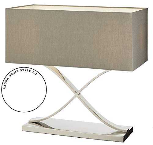 Byton Stainless Steel Table Lamp—Bedside Table—Lamp Shades—Stainless Steel—Contemporary Style—RV Astley Lamps for Living Rooms.