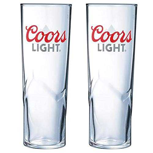 2 x Coors Light Pint Glass - Colour Change