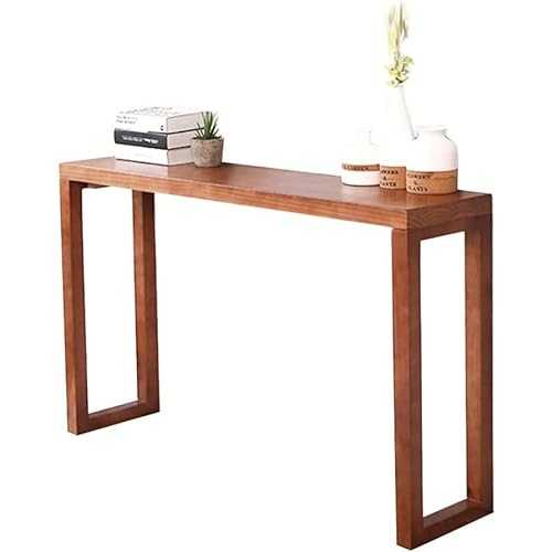 Small Table Living Room Console Table Household Pure Solid Wood Long Table Against The Wall Side Table Corner Table Multifunction Leisure Table Bar Table Furniture,B,80 * 30 * 85Cm