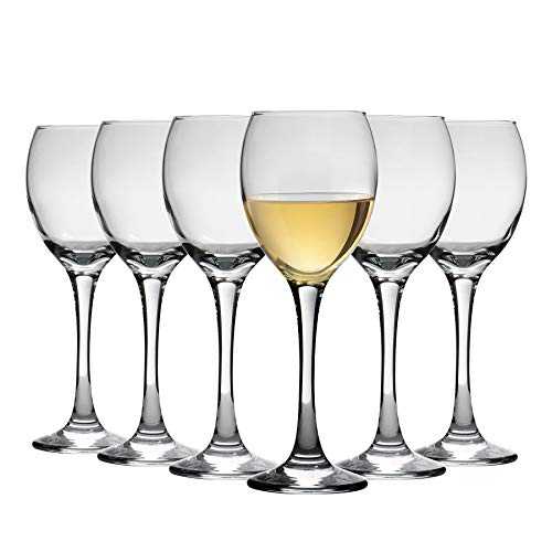 Argon Tableware White Wine Glasses - Party Pack of 24 Glasses - 245ml (8.6oz)