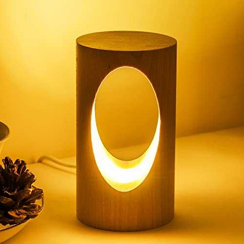Borestone Natural Beech Table lamp Tree Hole lamp Bedroom Atmosphere lamp Children's Night Reading Small Table lamp Children's Birthday Gifts Creative Home Decoration Table lamp