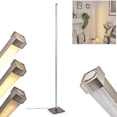 LED Floor Lamp Soyo, Modern Design, Suitable for Living Rooms and Bedrooms, Sleek, Elongated Light Source, Freely Adjustable Brightness, Due to Touch-Sensitive dimmer Switch