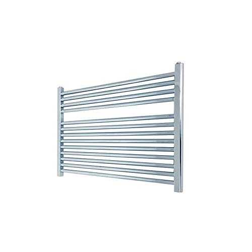 900mm(w) x 600mm(h) Straight Chrome Heated Towel Rail, Landscape Radiator, Warmer 1744 BTUs Bathroom Central Heating Ladder Rail
