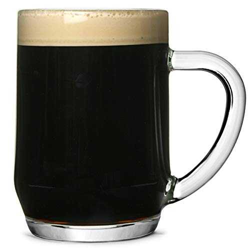 Arcoroc Haworth Pint Tankards CE 20oz / 568ml - Set of 4 - Classic Beer Tankards, Beer Mugs, Beer Steins | Glass Beer Tankards