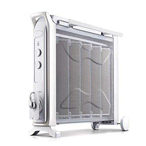 Oil Filled Radiator Electric Heater, 2.2KW Portable Thermostat & 4 Heat Settings , Safety Overheat Protection,Efficient Silicon Crystal Electric Heating Film Space Heater with Drying Rack ,W
