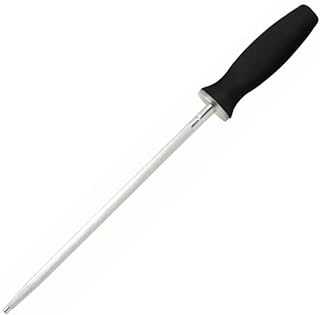 Genesis 10-Inch Knife Sharpening Steel, Black