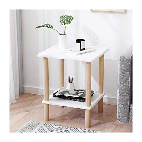 MKJLSD Tables,Coffee Table Nordic Living Room Sofa Table Small Tea Table Small Square Table Simple Bedside Table Small Table Bedroom Small Apartment Corner Table/White/38Cm