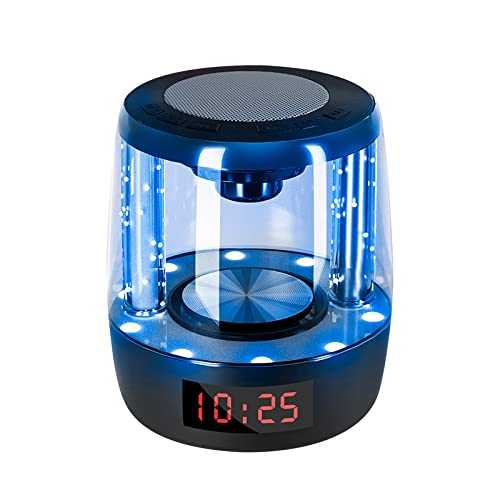 Homecube Touch Bedside Lamp Table Lamp - Bluetooth Speaker with Night Light, Music, Clock and Alarm, Best Birthday Christmas Valentine Gifts for Men, Women, Boys, Girls, Teenage, Kids (Contemporary)