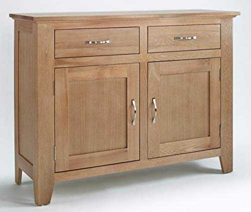 Hallowood Camberley Sideboard in Light Oak Finish | Wooden Cupboard/Cabinet with flexible storage, (CA2101)