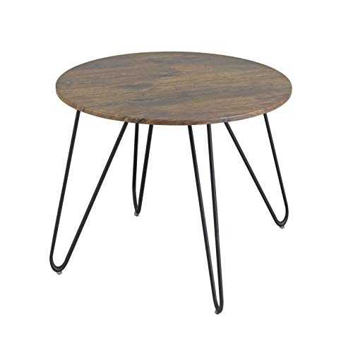 ASPECT Brockton Round Vintage Dining Table W/Hairpin Legs (100 dia x76(H) cm), Engineered Wood