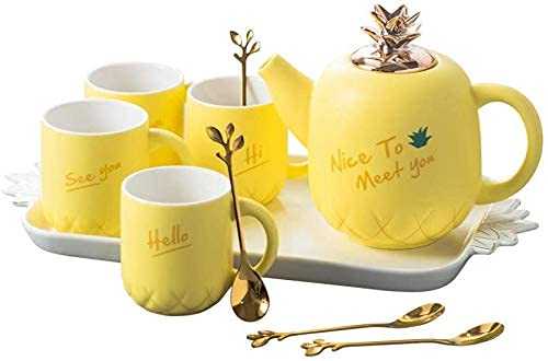 Porcelain Tea Set Afternoon Tea Sets with Afternoon Tea Set Ceramic Black Tea Flower Teapot Coffee Cup Water Set Household